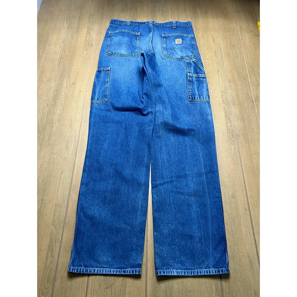 Carhartt Dungaree Fit Jeans 34x36 Workwear Denim Pants Distress‎